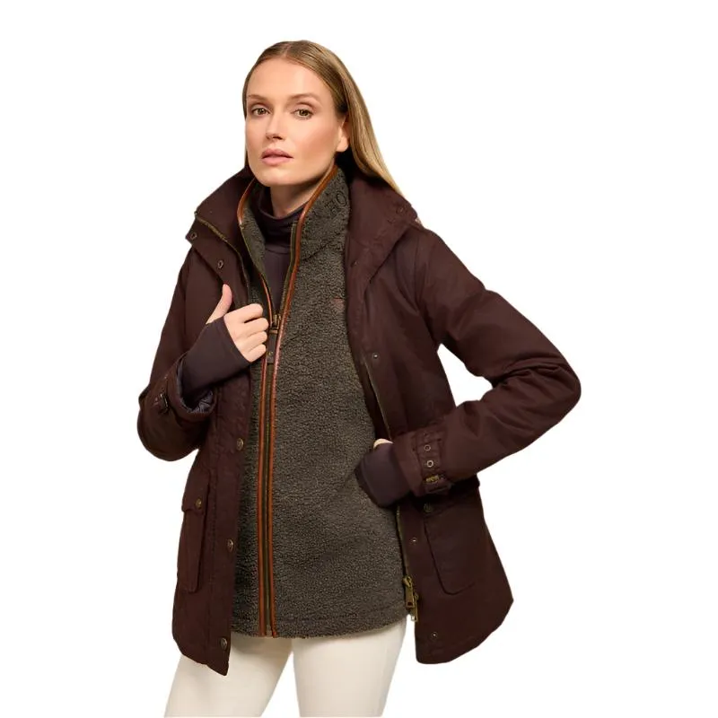 Holland Cooper Country Ladies Fleece Gilet - Khaki Borg