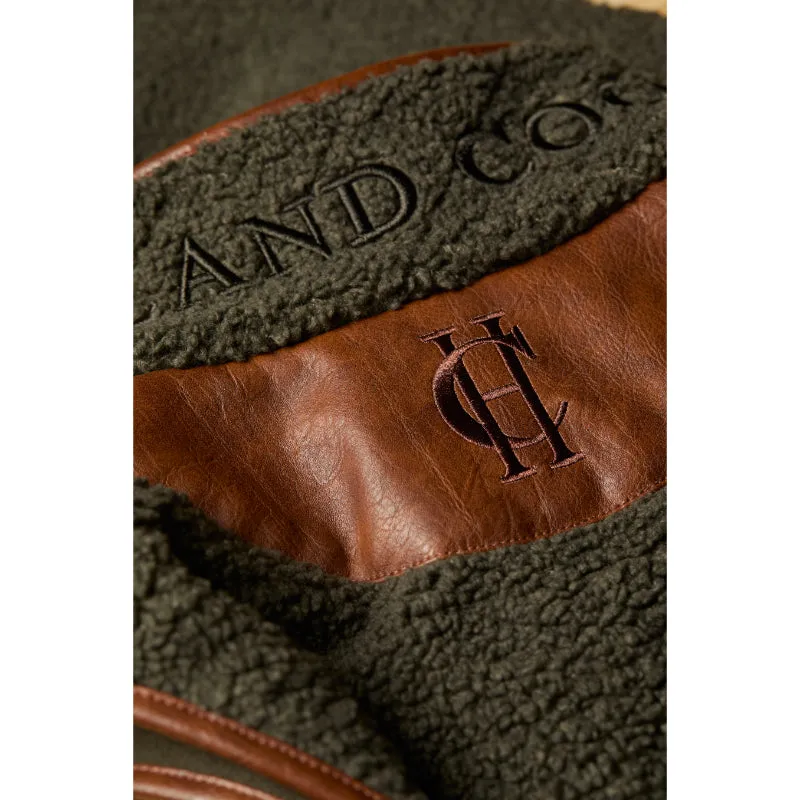 Holland Cooper Country Ladies Fleece Gilet - Khaki Borg