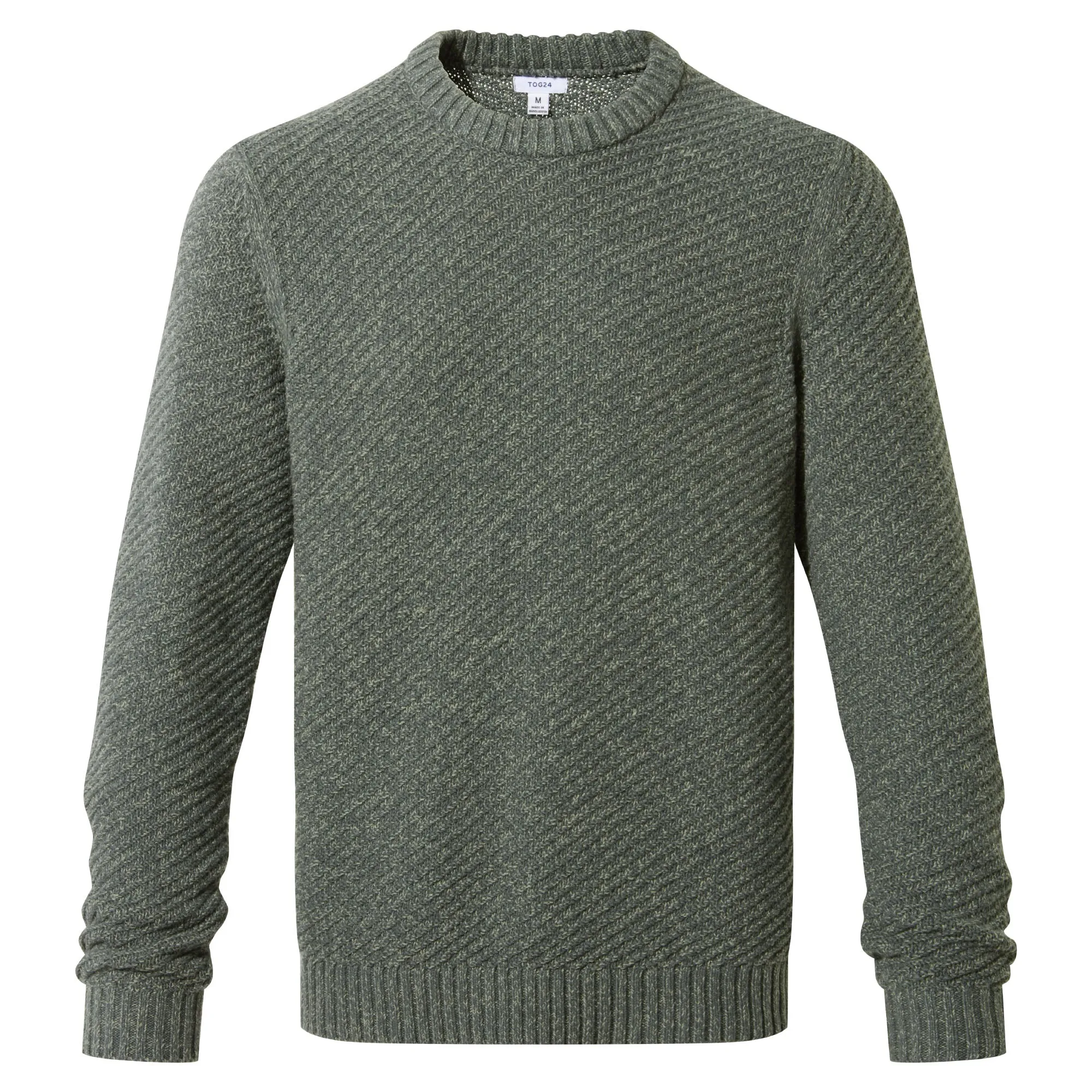 Jeremy Mens Knitted Jumper - Pine Green