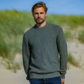 Jeremy Mens Knitted Jumper - Pine Green