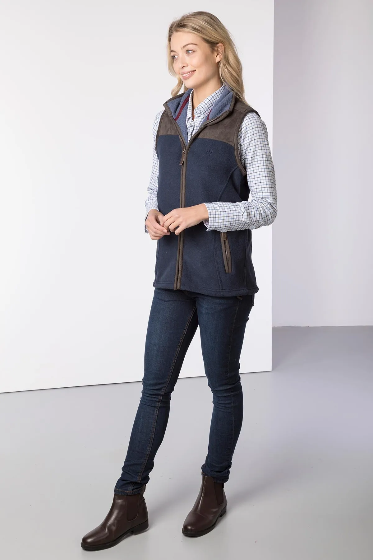 Ladies Garton II Fleece Gilet Ry Motif