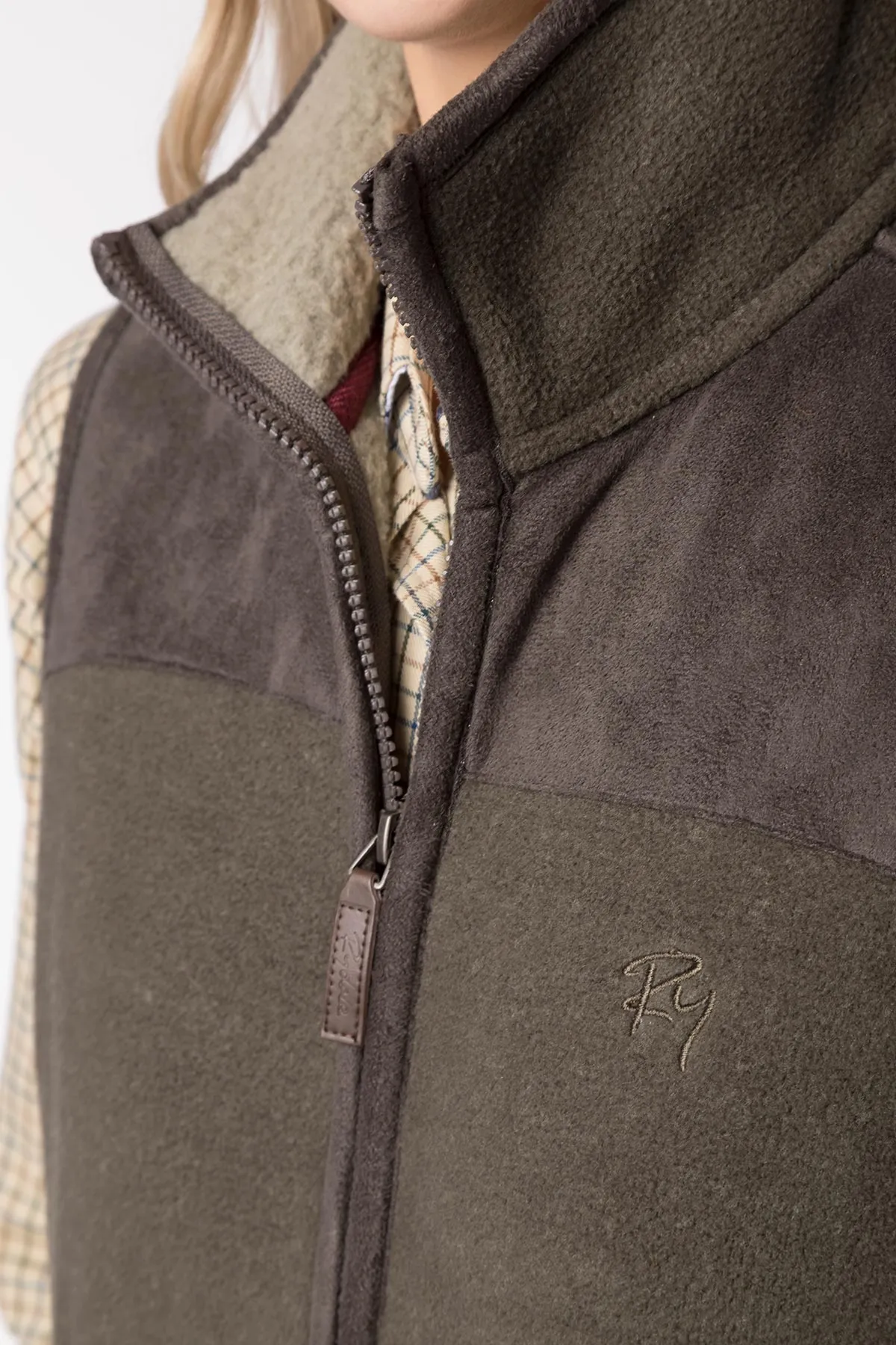Ladies Garton II Fleece Gilet Ry Motif