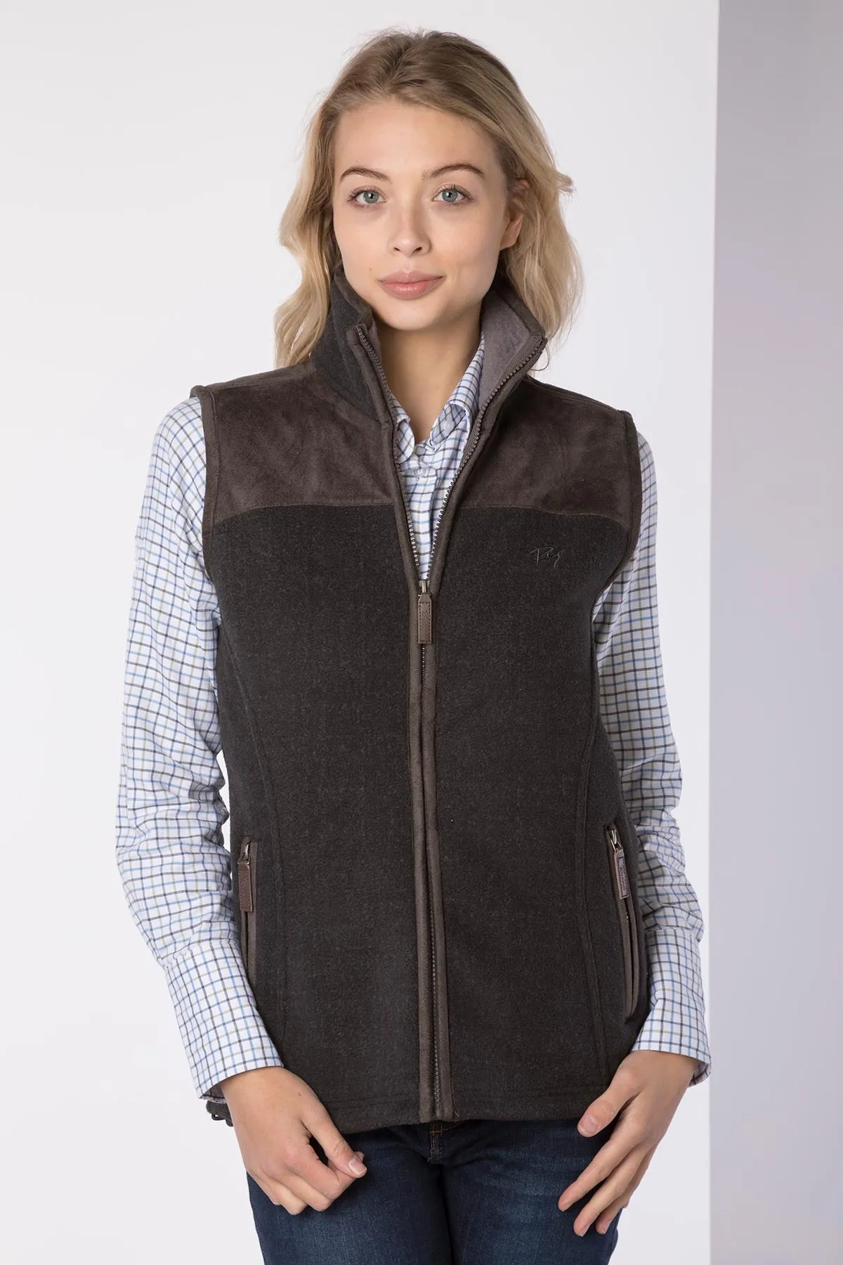 Ladies Garton II Fleece Gilet Ry Motif