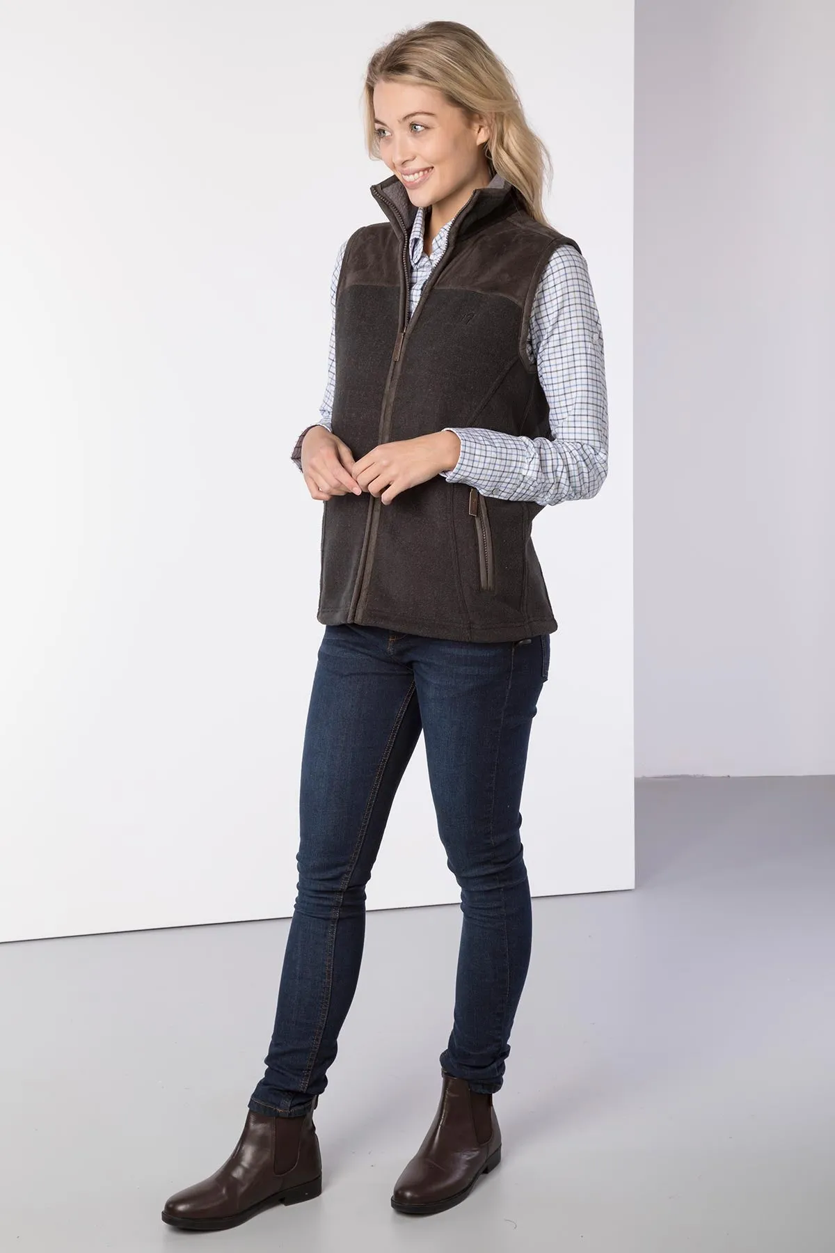 Ladies Garton II Fleece Gilet Ry Motif