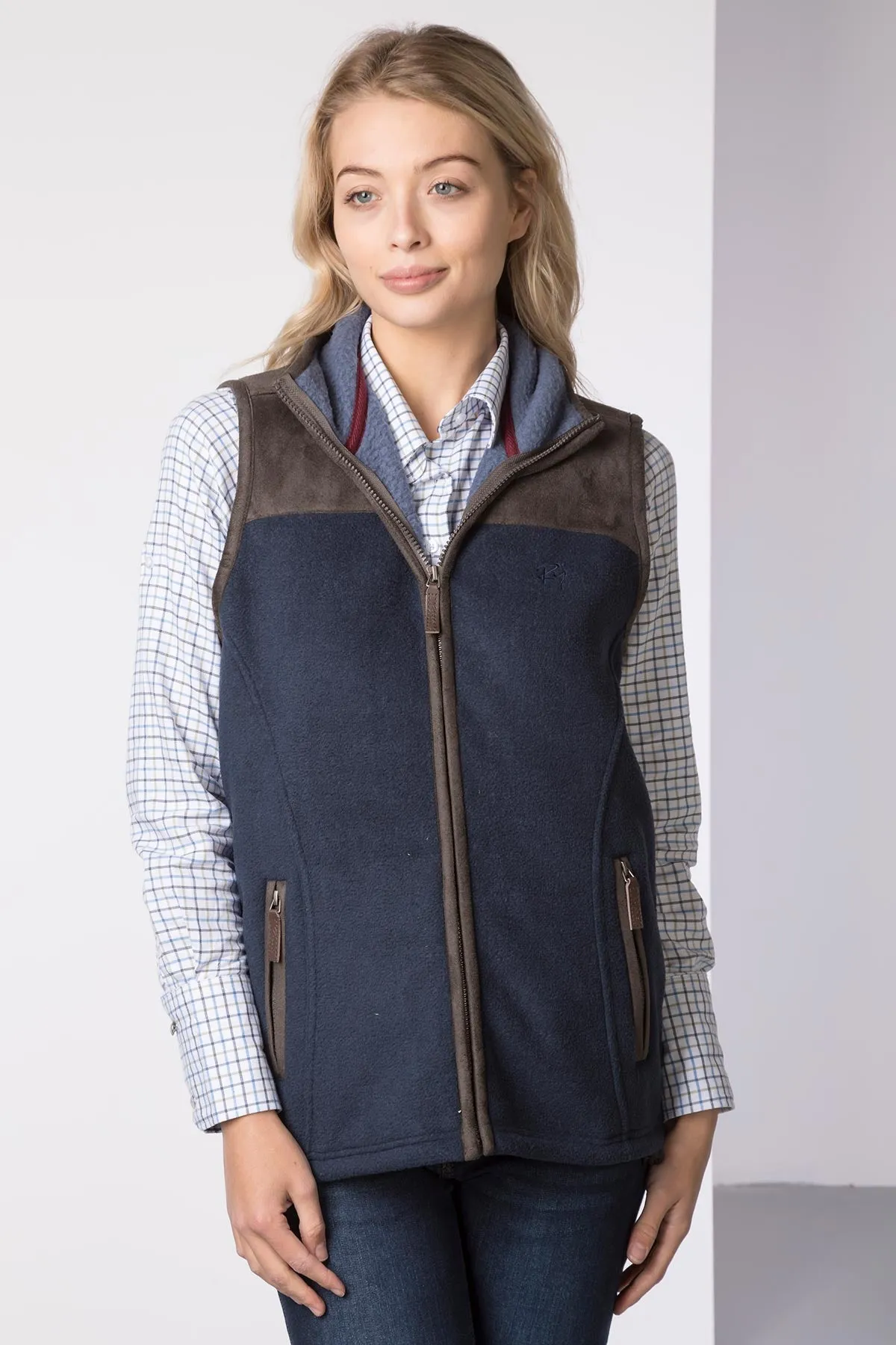 Ladies Garton II Fleece Gilet Ry Motif