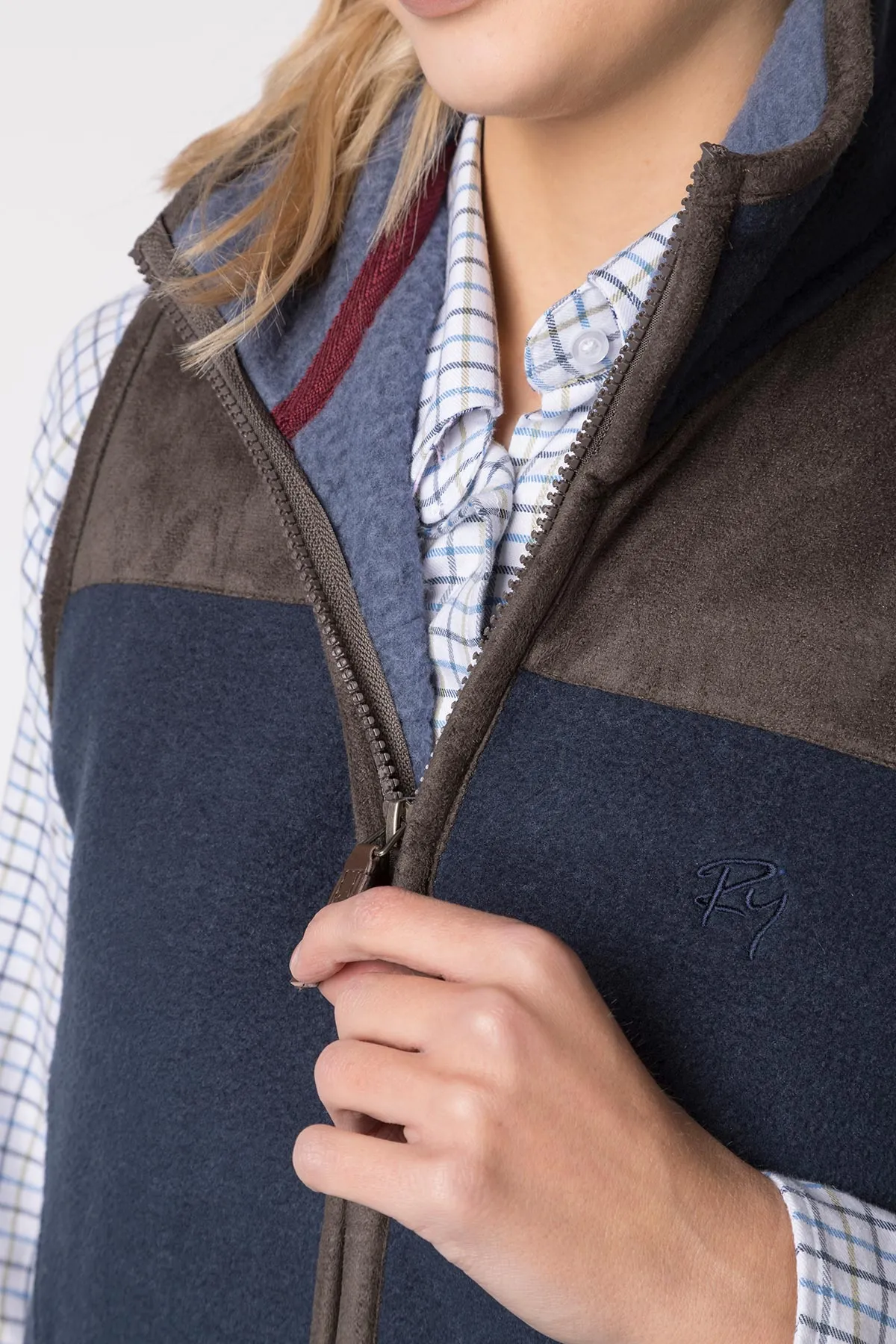 Ladies Garton II Fleece Gilet Ry Motif