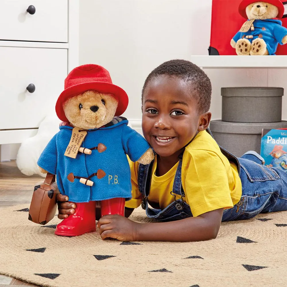 Large Paddington Bear with Boots and Case 34cm