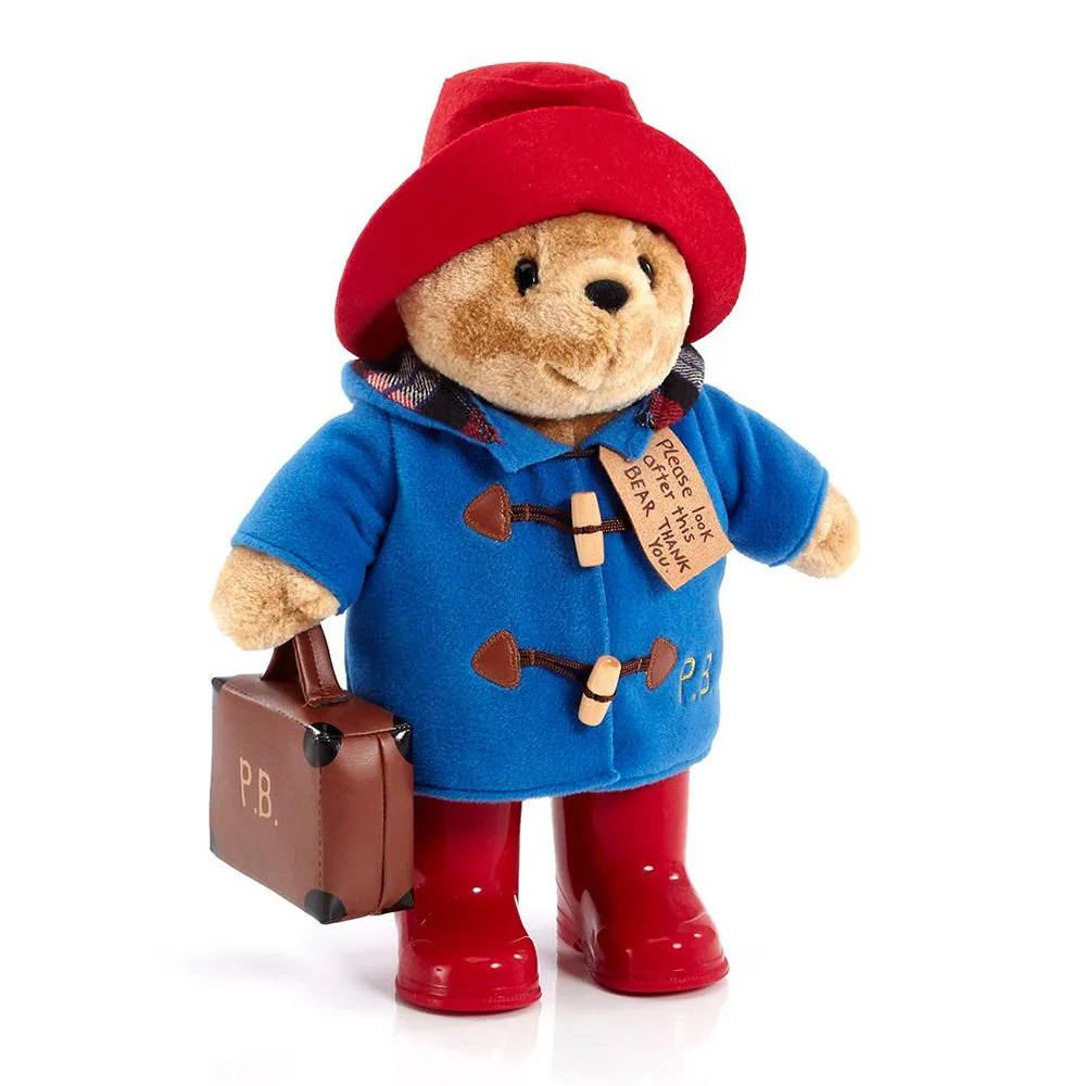 Large Paddington Bear with Boots and Case 34cm