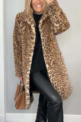 Leah - Leopard Print Coat