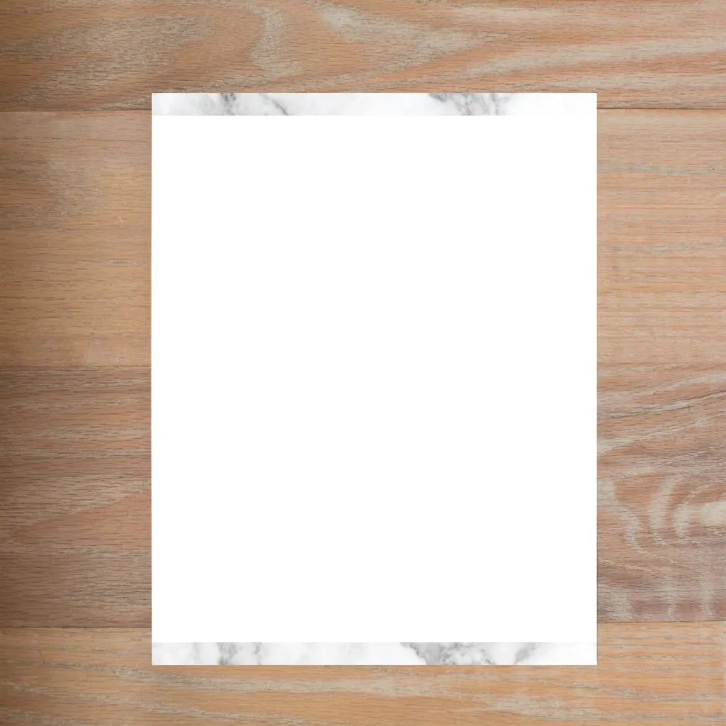 Marble Blush Custom Letterhead