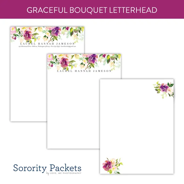 Marble Blush Custom Letterhead