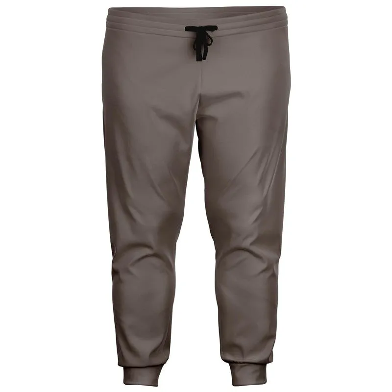 Medium Dark Brown Joggers | Unisex | with PLUS sizes | Medium Dark Pale Brown | C60M60Y60K0