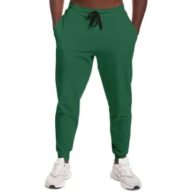 Medium Dark Green Joggers | Unisex | with PLUS sizes | Medium Dark Pastel Green | C60M0Y60K60