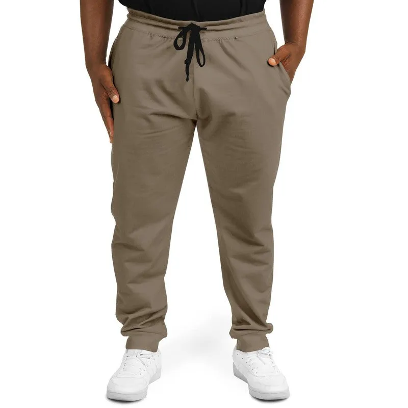 Medium Dark Orange Brown Joggers | Unisex | with PLUS sizes | Medium Dark Pale Pastel Orange Brown | C0M15Y30K60