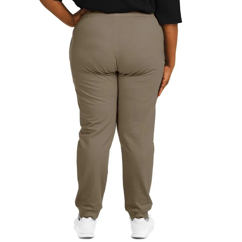 Medium Dark Orange Brown Joggers | Unisex | with PLUS sizes | Medium Dark Pale Pastel Orange Brown | C0M15Y30K60
