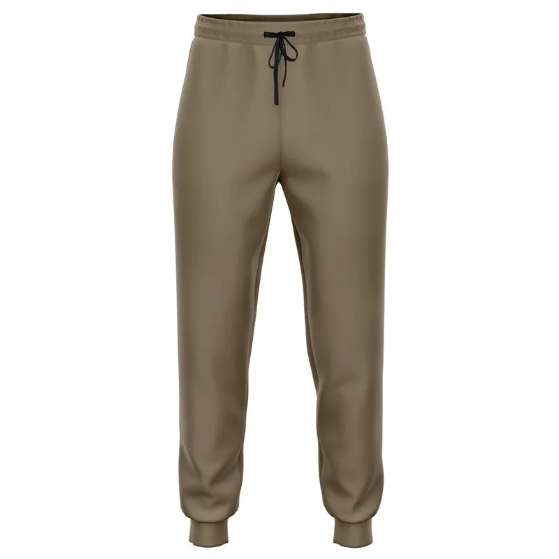 Medium Dark Orange Brown Joggers | Unisex | with PLUS sizes | Medium Dark Pale Pastel Orange Brown | C0M15Y30K60