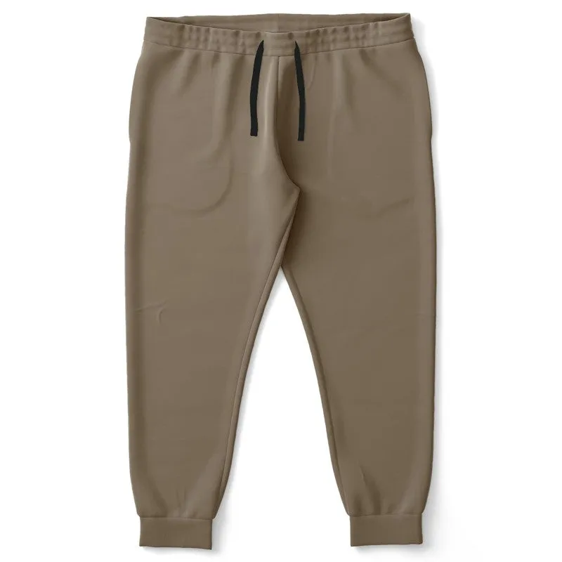 Medium Dark Orange Brown Joggers | Unisex | with PLUS sizes | Medium Dark Pale Pastel Orange Brown | C0M15Y30K60