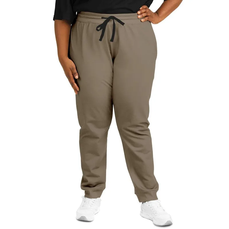 Medium Dark Orange Brown Joggers | Unisex | with PLUS sizes | Medium Dark Pale Pastel Orange Brown | C0M15Y30K60