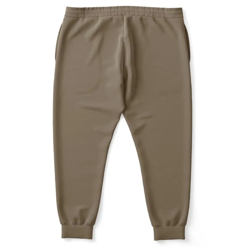 Medium Dark Orange Brown Joggers | Unisex | with PLUS sizes | Medium Dark Pale Pastel Orange Brown | C0M15Y30K60