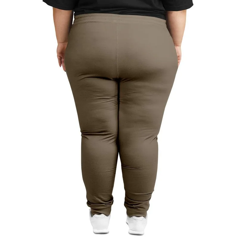 Medium Dark Orange Brown Joggers | Unisex | with PLUS sizes | Medium Dark Pale Pastel Orange Brown | C0M15Y30K60