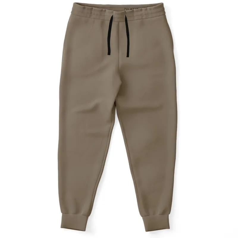 Medium Dark Orange Brown Joggers | Unisex | with PLUS sizes | Medium Dark Pale Pastel Orange Brown | C0M15Y30K60