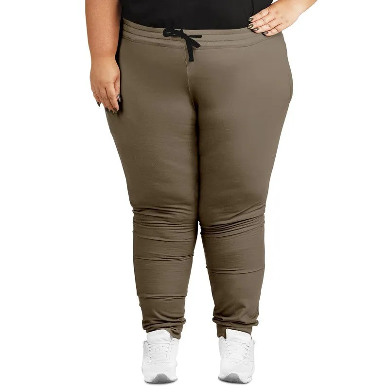 Medium Dark Orange Brown Joggers | Unisex | with PLUS sizes | Medium Dark Pale Pastel Orange Brown | C0M15Y30K60