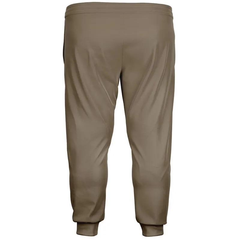 Medium Dark Orange Brown Joggers | Unisex | with PLUS sizes | Medium Dark Pale Pastel Orange Brown | C0M15Y30K60