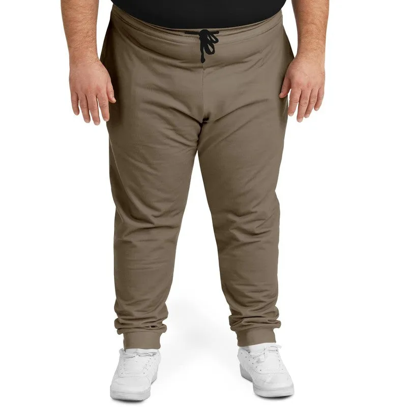 Medium Dark Orange Brown Joggers | Unisex | with PLUS sizes | Medium Dark Pale Pastel Orange Brown | C0M15Y30K60