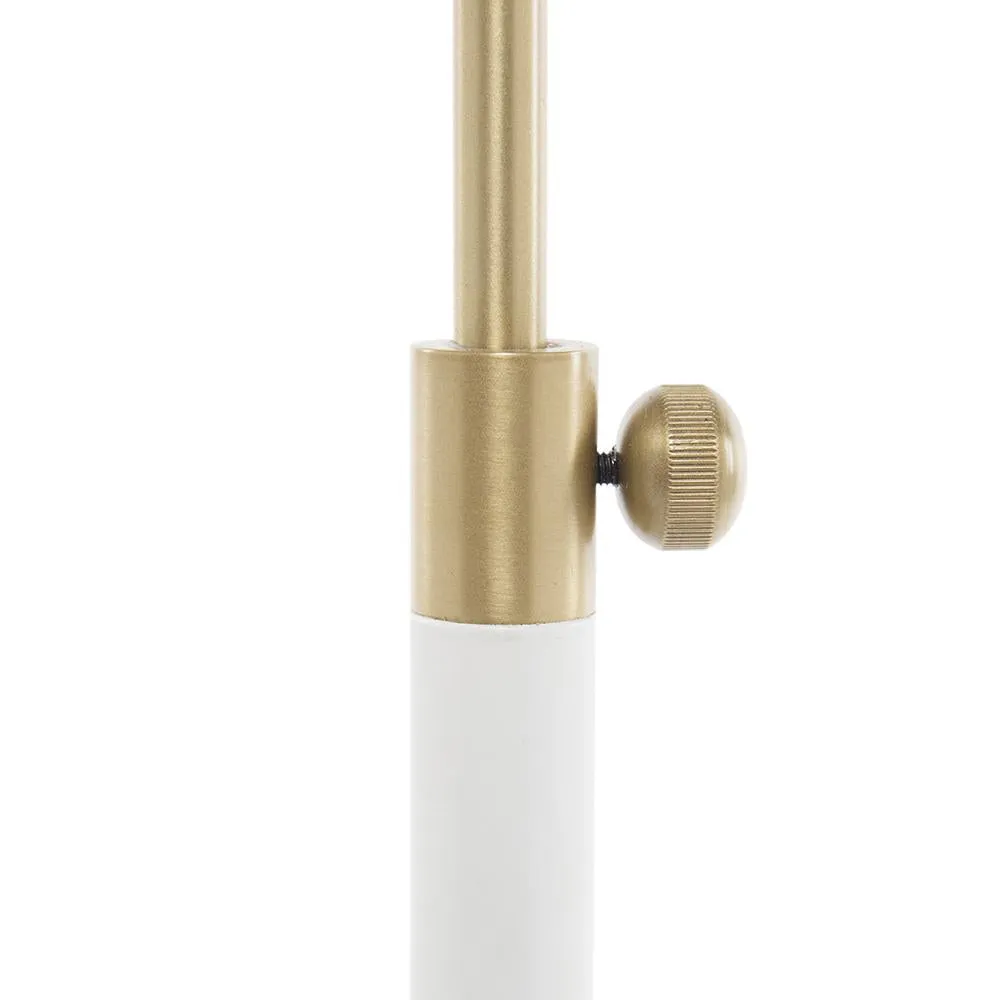 Mid Century Task Floor Lamp - White