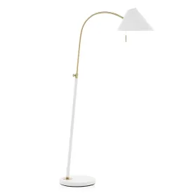Mid Century Task Floor Lamp - White