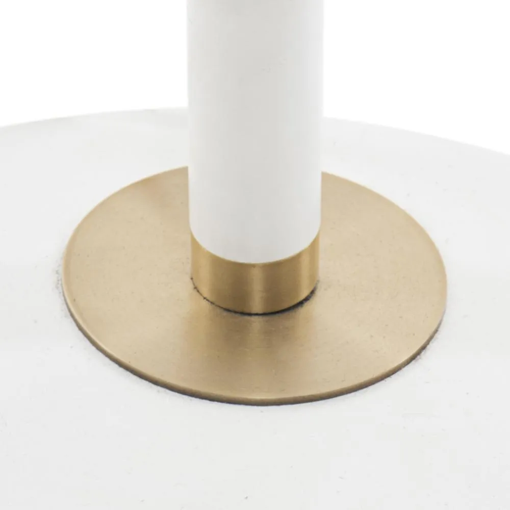 Mid Century Task Floor Lamp - White