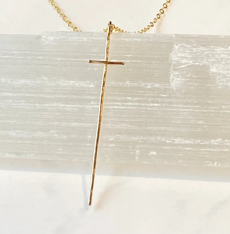 Modern Cross Necklace