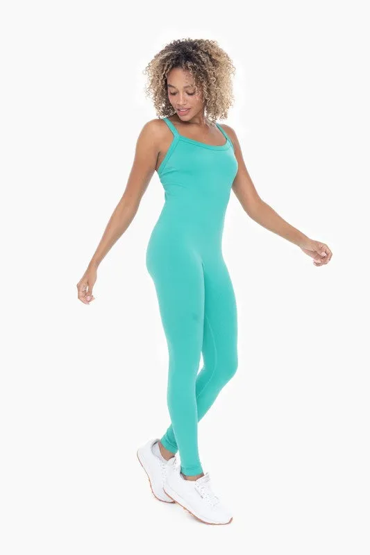 Mono B Full Length Seamless Micro-Ribbed Jumpsuit