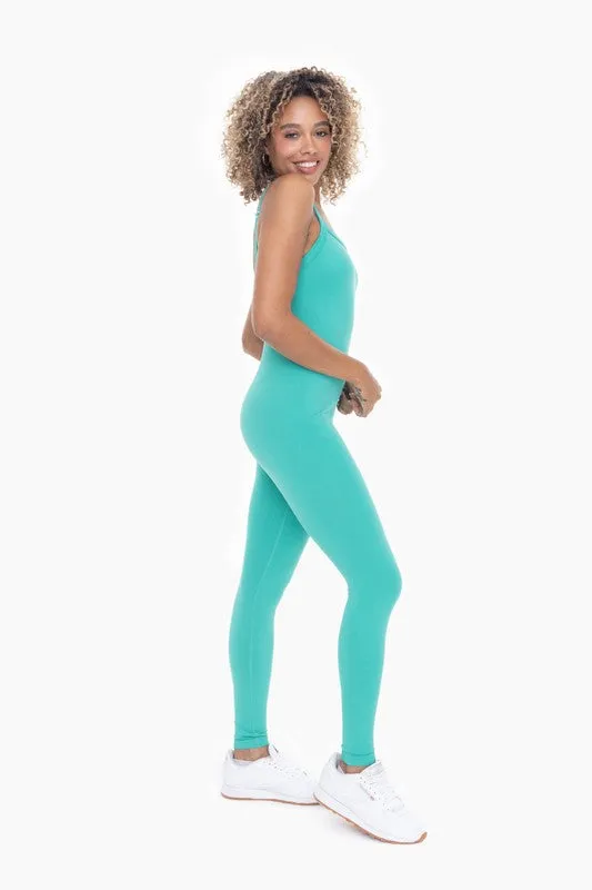 Mono B Full Length Seamless Micro-Ribbed Jumpsuit