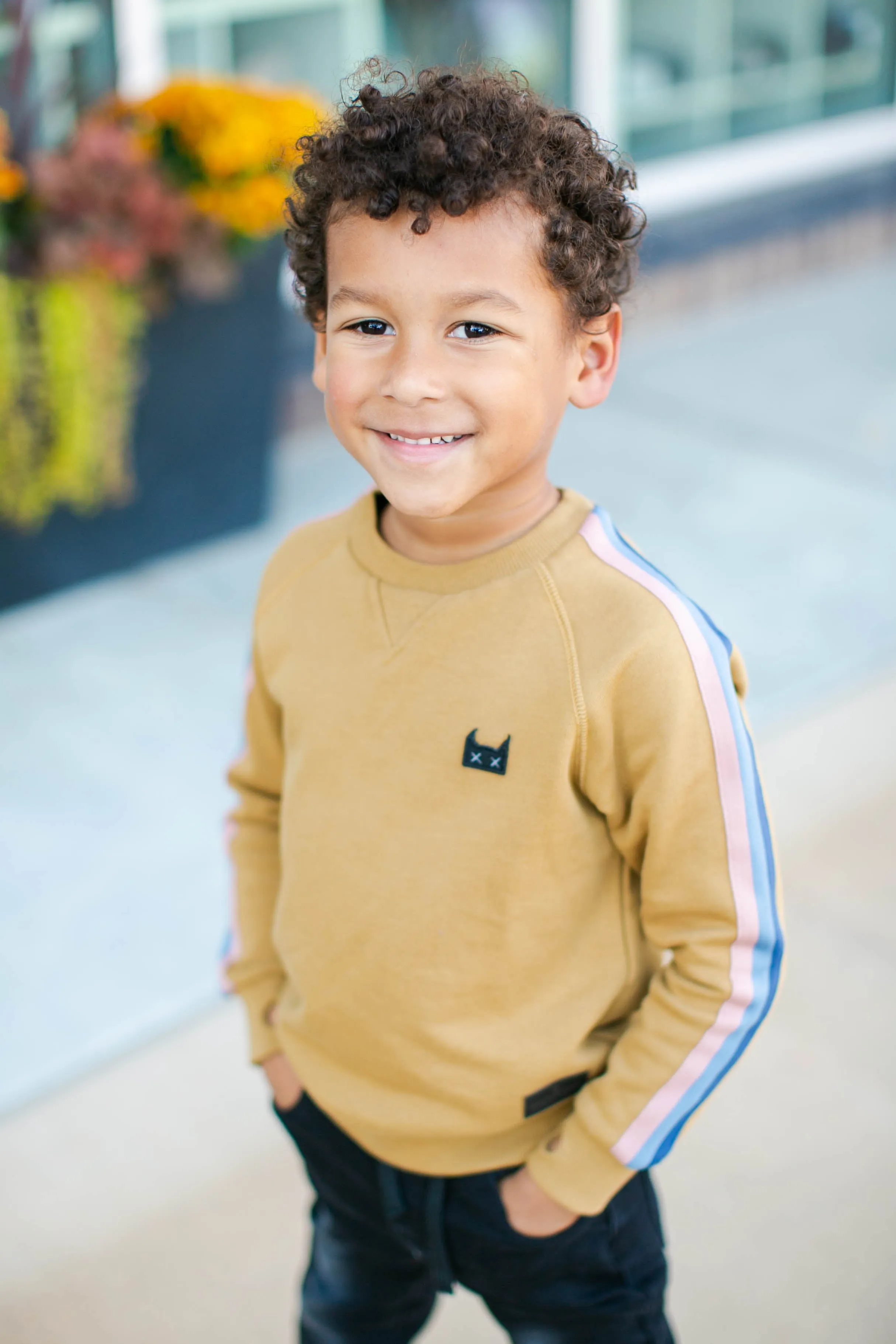 Munster Kids - Chase Crew Sweatshirt in Dijon