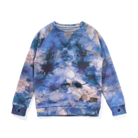 Munster Kids - Water Crew Sweatshirt in Blue Dye