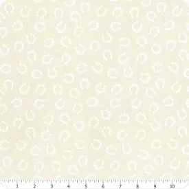 NATURAL WHITE  Lucky Horseshoe Checks from Ponderosa by Stacy Iest Hsu