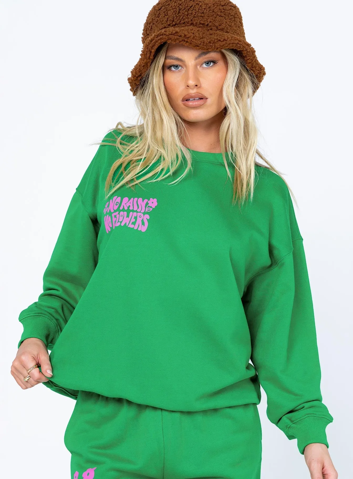 No Rain Crewneck Sweatshirt Green