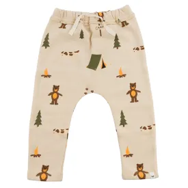 oh baby! Brooklyn Jogger Pants - Camping Print - Biscotti
