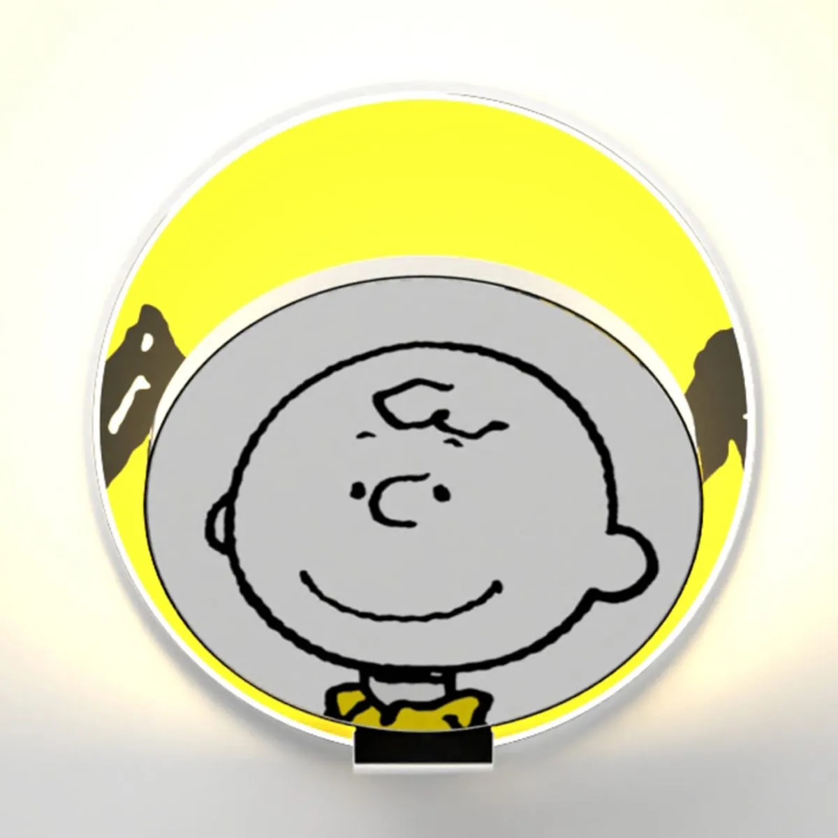 Peanuts Gravy 5 in. LED Warm White Wall Light Chrome Plug-in Charlie Brown Gravy