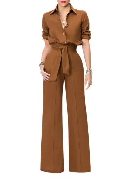 "Michelle" Coco Button-Down Jumpsuit
