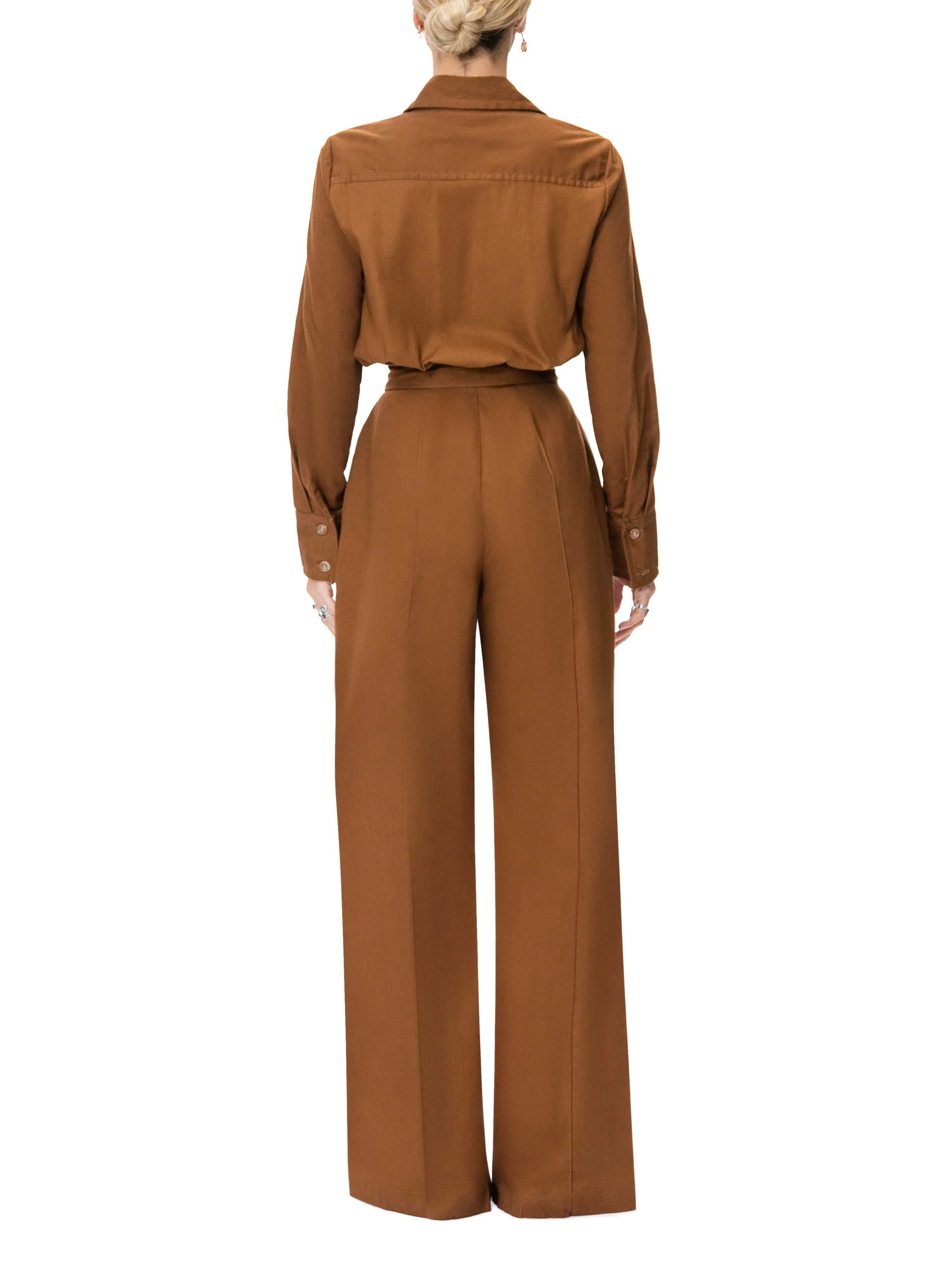 "Michelle" Coco Button-Down Jumpsuit