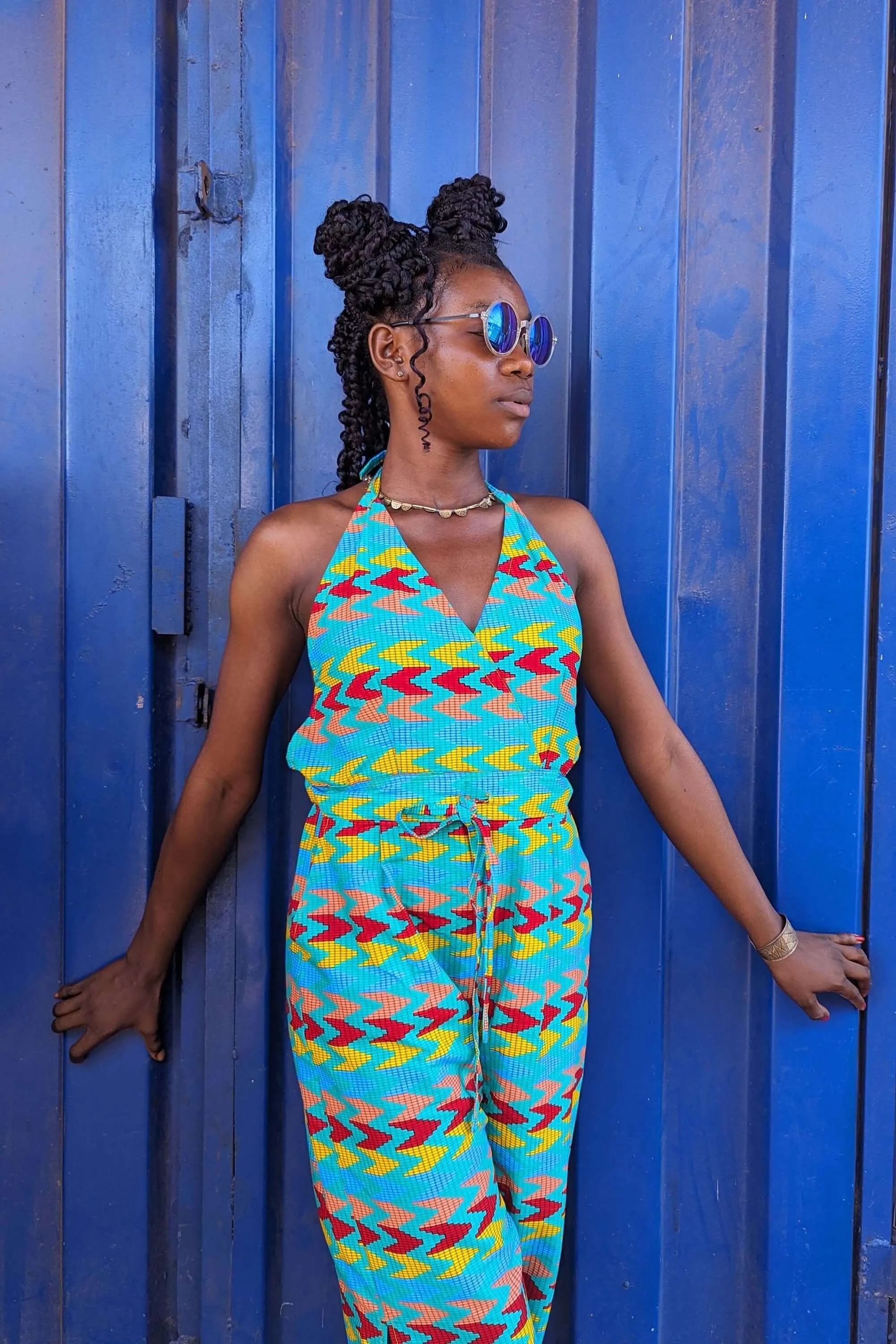Rebels Republic Halter-Neck Backless Jumpsuit