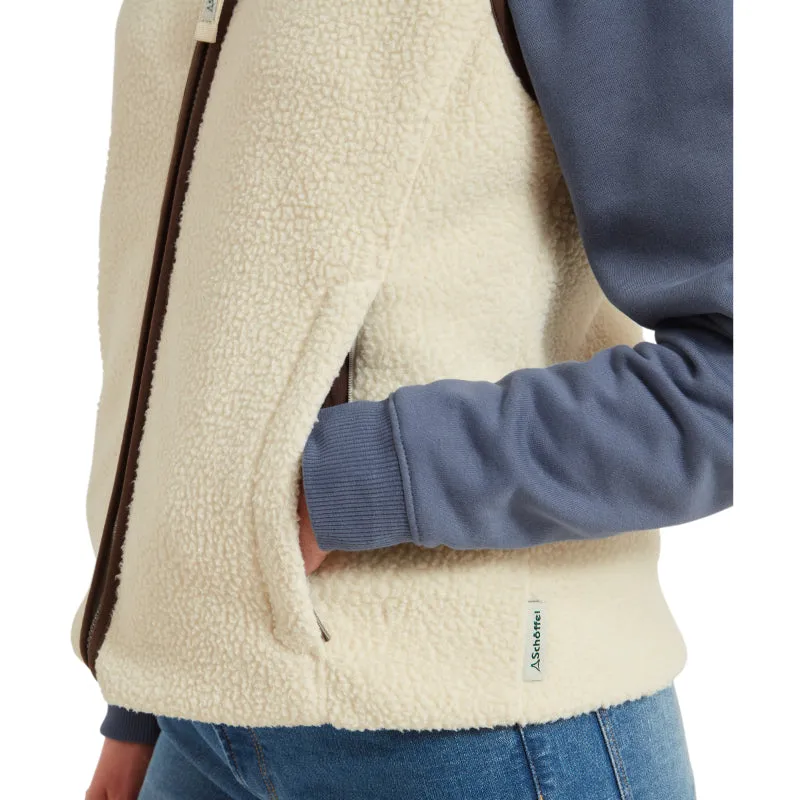 Schoffel Ladies Lyndon Retro Fleece Gilet - Ecru