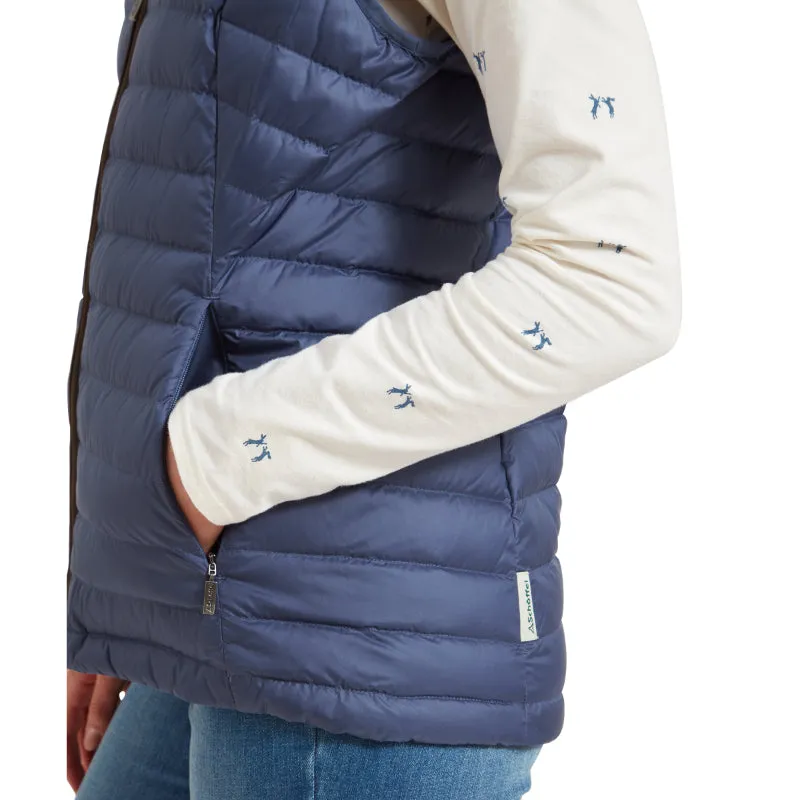 Schoffel Launde Down Ladies Gilet - Stone Blue