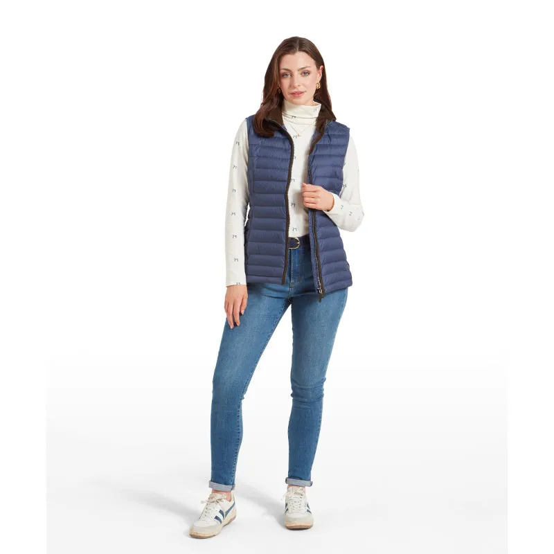 Schoffel Launde Down Ladies Gilet - Stone Blue