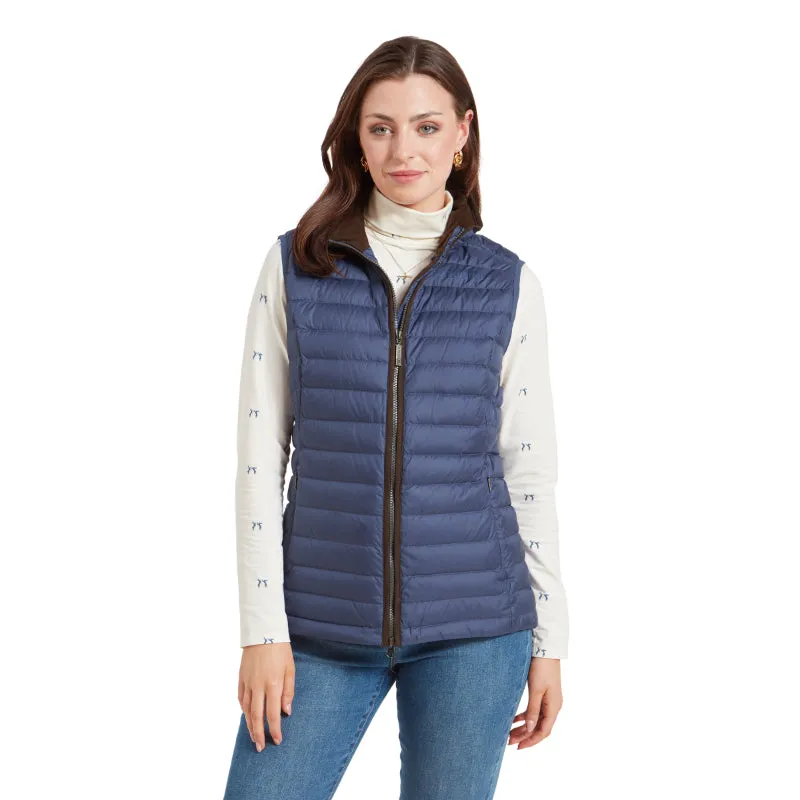 Schoffel Launde Down Ladies Gilet - Stone Blue