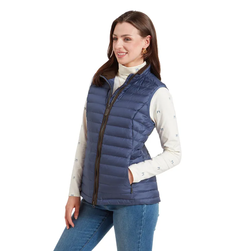 Schoffel Launde Down Ladies Gilet - Stone Blue