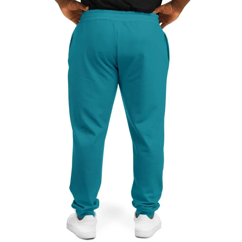 Shaded Cyan Joggers | Unisex | with PLUS sizes | C100M0Y25K30