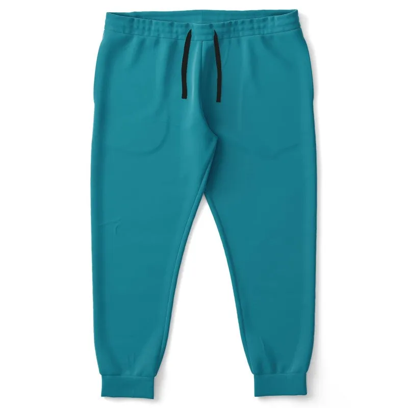 Shaded Cyan Joggers | Unisex | with PLUS sizes | C100M0Y25K30